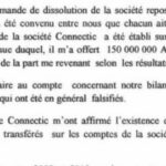 RANARISON Tsilavo affirme que l’audit des comptes de la société connectic révèle des anomalies